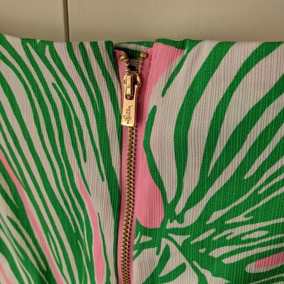 🌸💚Lilly Pulitzer Skort Size XS/0 Marigold Style Who Let the Fronds Out Pattern - Picture 12 of 14